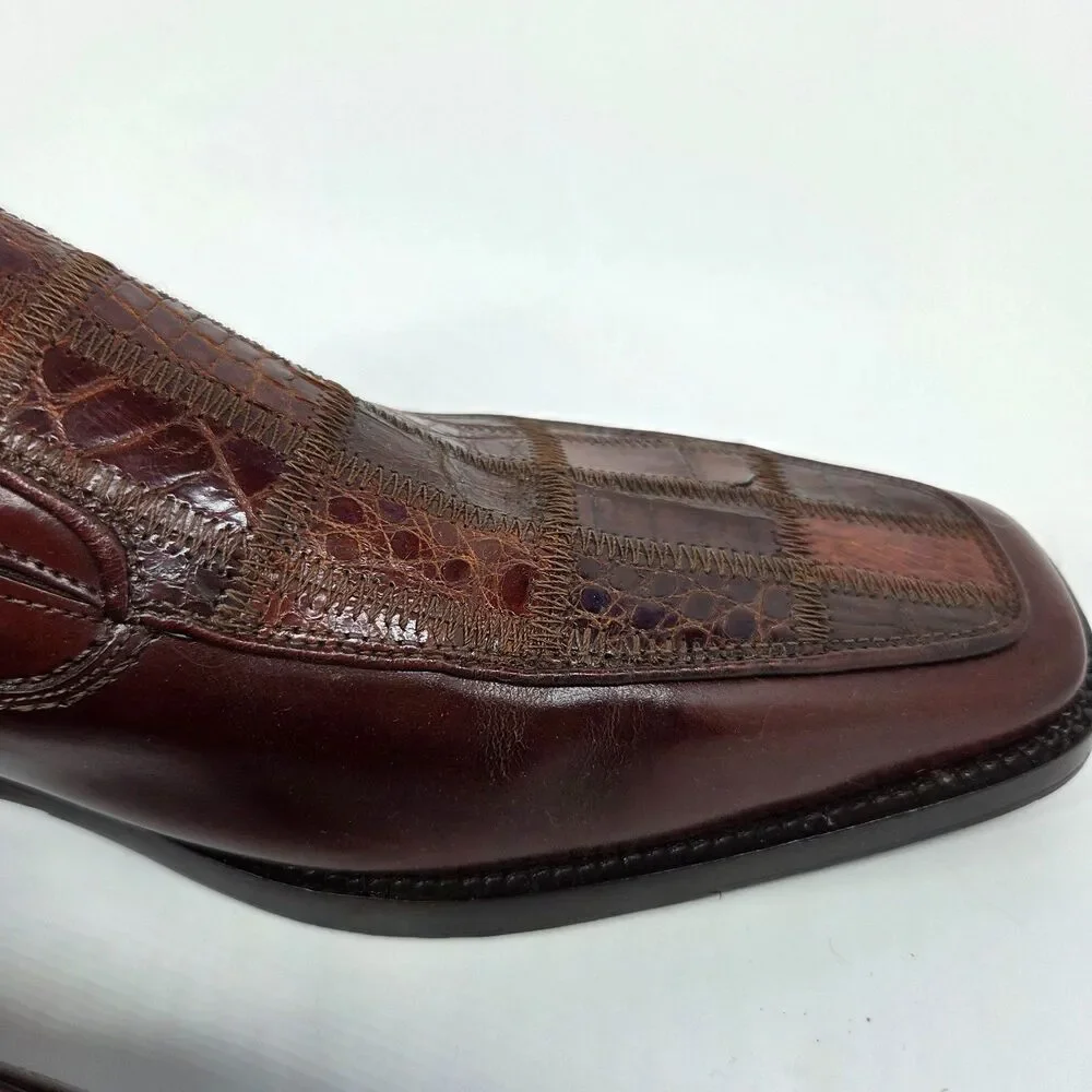 Steve Harvey Exotic Skin Patchwork  Loafer Dress Shoes Men’s Size 11
